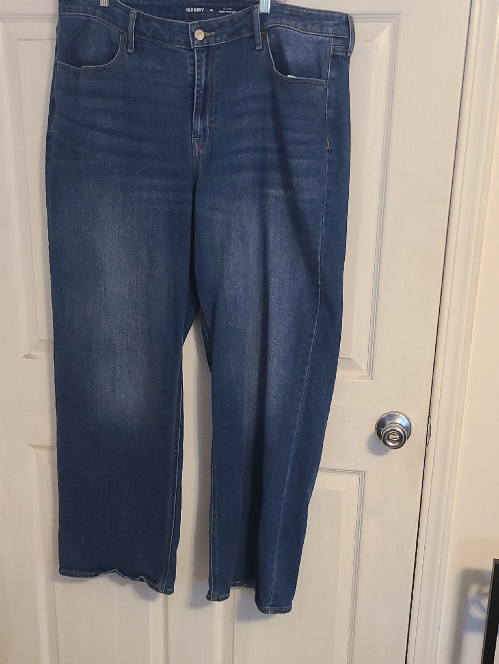 Old Navy Women's Dark Blue Wide Leg Jeans